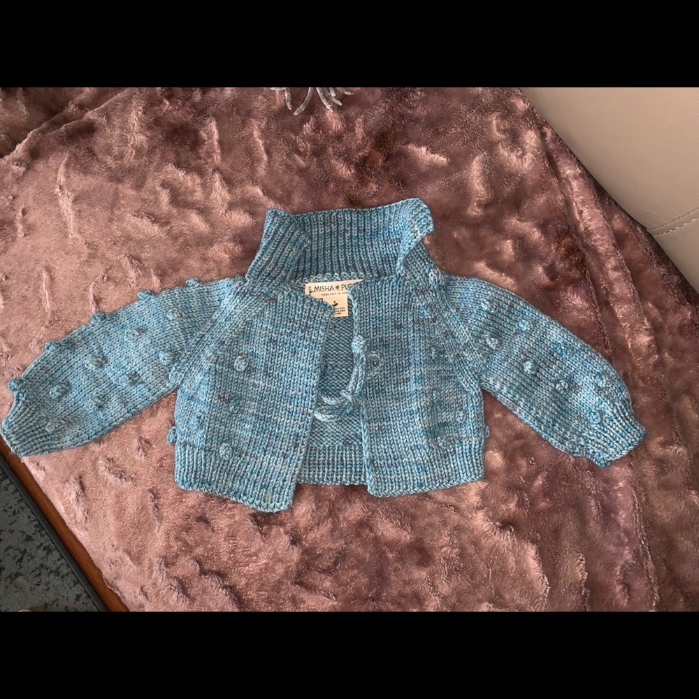 Misha and Puff popcorn cardigan
